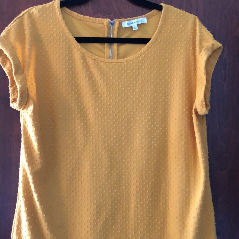Yellow textured top